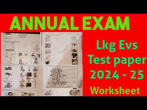 Lkg Evs Annual Exam Question paper 2024-2Lkg Evs Annual Exam Paper/Lkg class teaching