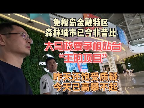 免税岛金融特区 森林城市已今非昔比 大马政要争相站台“王的项目” 昨天还饱受质疑 今天已高攀不起