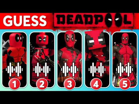 Guess Deadpool Dance And Song by Their Voice #2 ~ All Deadpool Variants | Ultimate Deadpool Quiz