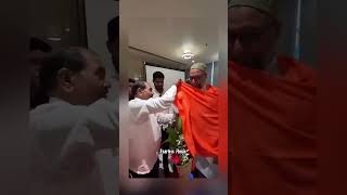 Owaisi Respect Hindu Cultural welcome 🤝 #owaisi #hindutva #hinduculture #india #politics