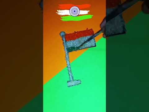 Indian flag craft#easy# independence day #art