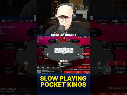 SLOW PLAYING POCKET KINGS IN THE WCOOP! 😏😏 #poker #pokerstars #wcoop