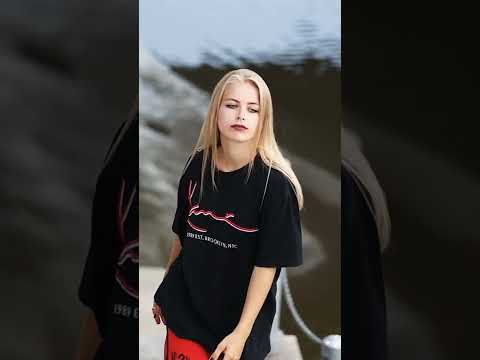 urban stylish young girl walking | sporty girls #shorts #manizfitness #stylishgirl #stylish