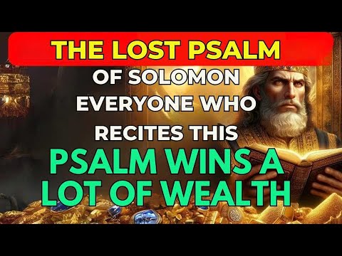 THE SECRET OF THE PSALM OF SOLOMON TO OBTAIN A LOT OF WEALTH DO IT AND CHANGE YOUR LIFE