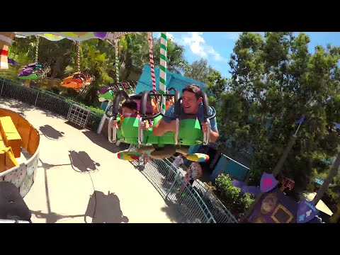 Gingy's Gliders POV - On-Ride Point of View - Dreamworld, Gold Coast, Australia