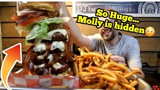 Monster Burger Challenge | ManvFood| Molly Schuyler | Cleveland