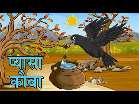 प्यासा कौवा | Thirsty Crow Story in hindi | Pyasa Kauwa | Hindi Kahani | Moral Stories | Hindi Story