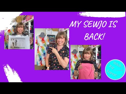 My Sewjo is Back!  My latest make and some fabrics ❤️