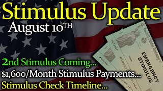 2nd Stimulus Check Update & Stimulus Package News: $1,600/Mo Stimulus Payments | Stimulus Timeline