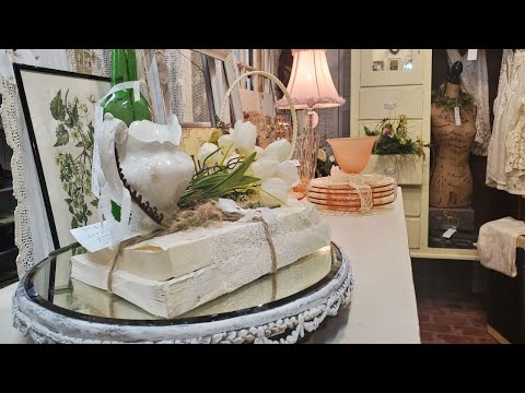 Home Decor Booth Tour | French Farmhouse Cottage Decorating Inspiration |  Vintage Shop