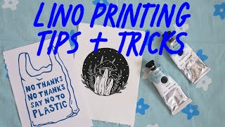 Top 10 Lino Printing Tips| Blockprinting Tips & Tricks| Iceandsea