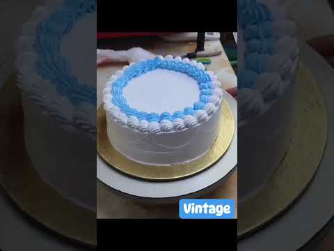 vintage cake decoration ideas #YouTube shorts#shorts video#vintage cake#taste of homemade#food vlog