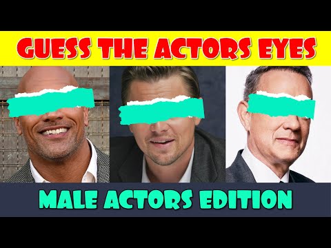 Can You Guess These 30 Hollywood Actor By Their Eyes?