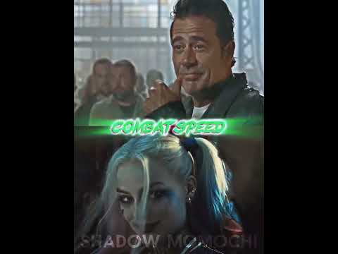 Negan Smith vs Harley Quinn (Live action) #edit #facts #viral #whoisstrongest #thewalkingdead #Negan