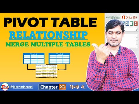 Pivot Table Relationship in Excel | Combining Data from Multiple Sheets in Excel | Part-24