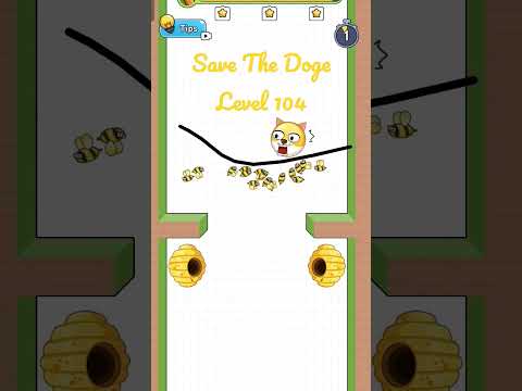 Save The Doge Level 104 Walkthrough + 3 Stars. #shorts #savethedoge #gameshorts #mobilegame #games