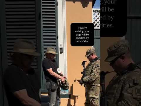 What security looks like in New Orleans French Quarter ahead of Super Bowl LIX #superbowl #nola