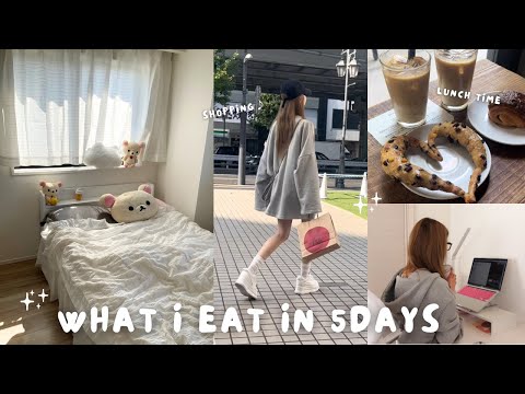 vlog ) 5日間の食事ブイログ☁️ついに自炊を頑張り始めた🍳🧂what i eat in a 5days