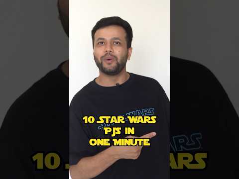 10 Star Wars PJs in 1 minute. #sapanverma #uniqlo