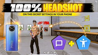 ON THIS [ SECRET SETTING ] FOR HEADSHOT // FREE FIRE HEADSHOT SETTINGS