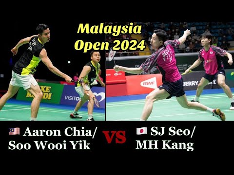 Aaron Chia Soh Wooi Yik vs Seo Seung Jae Kang Ming Hyuk | Malaysia Open 2024 Badminton Live