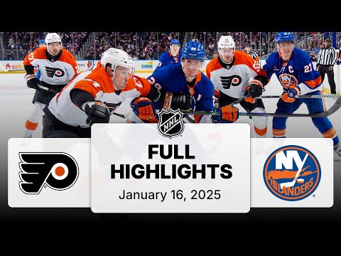 NHL Highlights | Flyers vs. Islanders | January 16, 2025