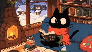 Cozy Reading Corner 📚 Winter Lofi Music to Focus and Relax