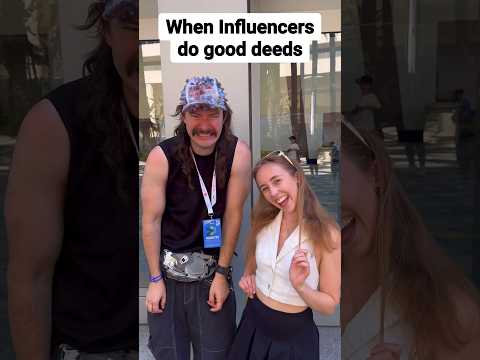 When Influencers do good deeds