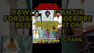 Pawan Kalyan for game changer Pre release event guest