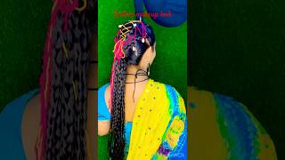 Festive makeup look and hair style for Navratri(dandiya)#makeup#dandiyahairstyle#youtube#ytshorts