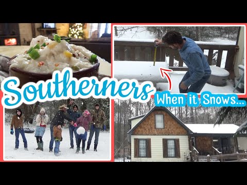 ⛄Now Y'all Know...😳What we eat When it Snows in the South! | Sausage Gravy and Chicken & Dumplings