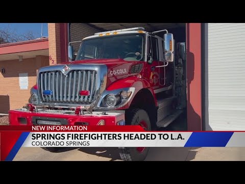 Southern Colorado firefighters deployed to battle California fires