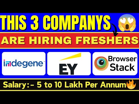 💼 3 Top Companies Hiring Freshers in 2025 | High-Paying Tech & IT Careers Await! 🚀