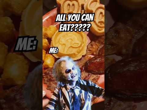 All you can eat??? Challenge accepted! #beetlejuice #funny #foodie