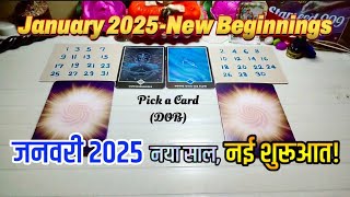 JANUARY 2025 New Year ✨🎉👣 New Beginnings | Pick a Card🔮 | In-Depth Timeless Tarot Reading