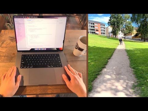 Chill Software Engineer Vlog - First Person View - Summer Sideproject ☀️