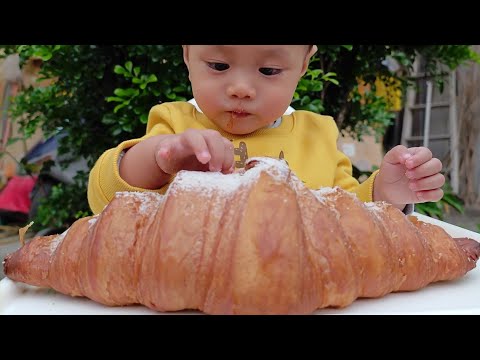 Amazing!Making Giant Classic Croissant Dough /巨人可頌!經典法式蜂巢可頌麵包製作-Taiwan Street Food