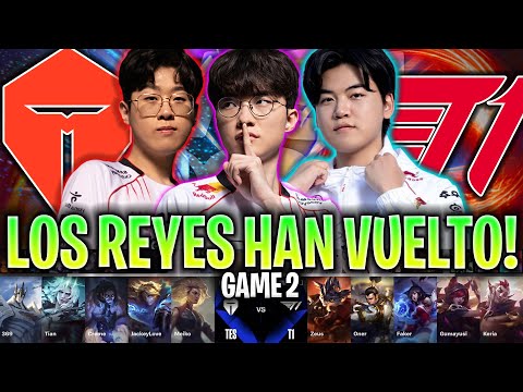 FAKER Y T1 LOS REYES HAN VUELTO?😱 *PERFECT?* | TES vs T1 Game 2 CUARTOS DE FINAL WORLDS 2024 LVP