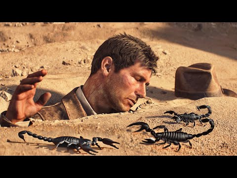 Indy Surrounded by Scorpions in Egypt Scene - Indiana Jones and the Great Circle (4K)