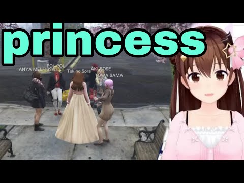 Tokino Sora Keep Getting Called Princess By Everybody | GTA V [Hololive/Sub]