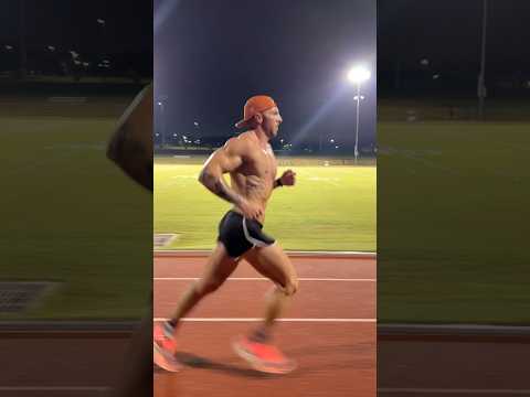 5:15 pace at 205 lbs (800m repeats)