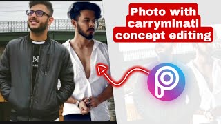 Photo with carryminati concept photo editing on picsart #carryminati #vijaymahar #shorts