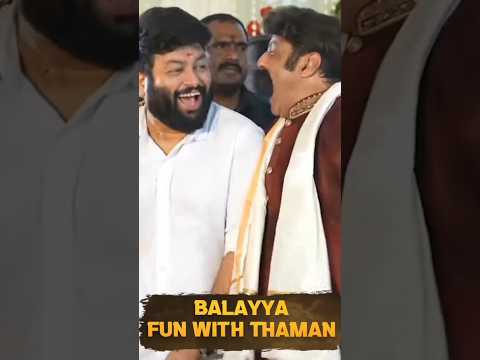 Fun time between #NandamuriBalakrishna and @musicthaman!!❤‍ #NBK #Thaman #Akhanda2 #TeluguFilmNagar