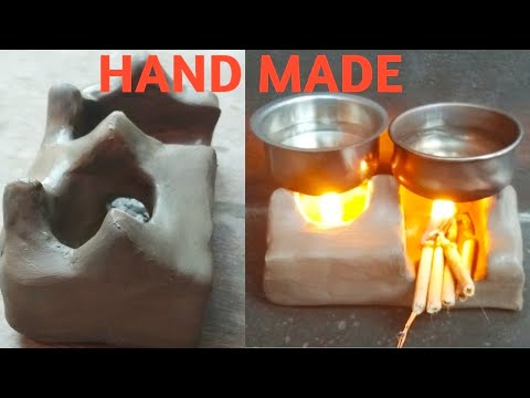 How to make miniature kitchen chulha | clay kitchen chulha making | hand craft kbs |miniature chulha