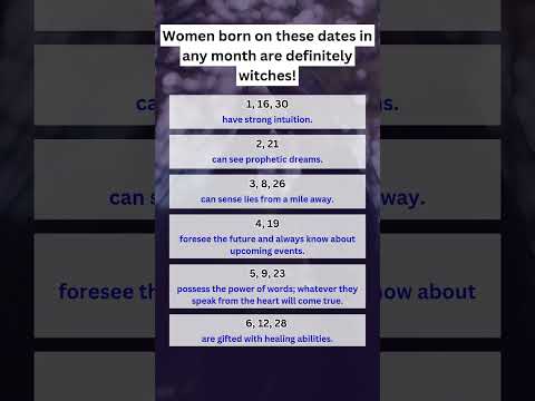 Women born on these dates in any month are definitely witches #astrology #zodiac