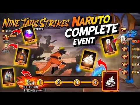 Naruto All Items Free Fire | Naruto Complete Event Details | Free Fire Naruto Free Items