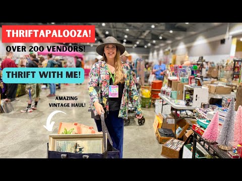 THE BEST FLEA MARKET HAUL IN AGES!!! Thrift With Me! Shopping THRIFTAPALOOZA | CHEAP FLEA MARKET!