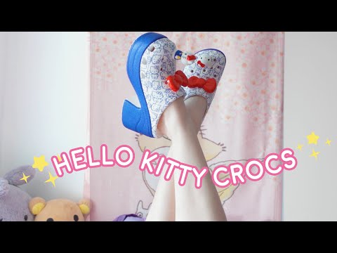 ☆Hello Kitty Crocs 50th Anniversary Shoes First Look and Review + Sanrio world JAPAN HAUL☆