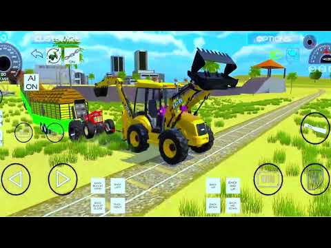 Indian vehicles jcb tractor 3d #jcb #tractor