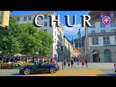 SWITZERLAND CHUR ✨ Alpine City / Swiss Oldest town summer Walking tour 4K HDR 🏆